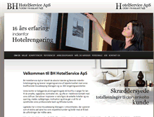 Tablet Screenshot of bh-hotelservice.dk
